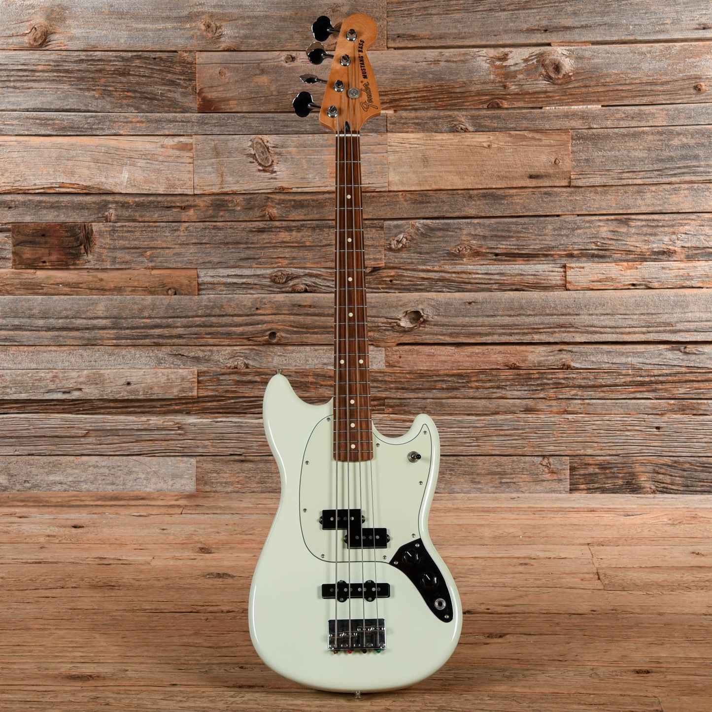 Fender Player Mustang Bass PJ White 2018 Bass Guitars / 4-String
