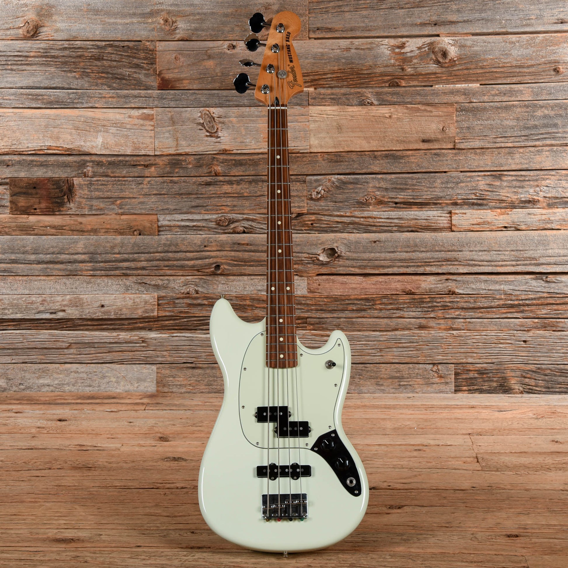 Fender Player Mustang Bass PJ White 2018 Bass Guitars / 4-String