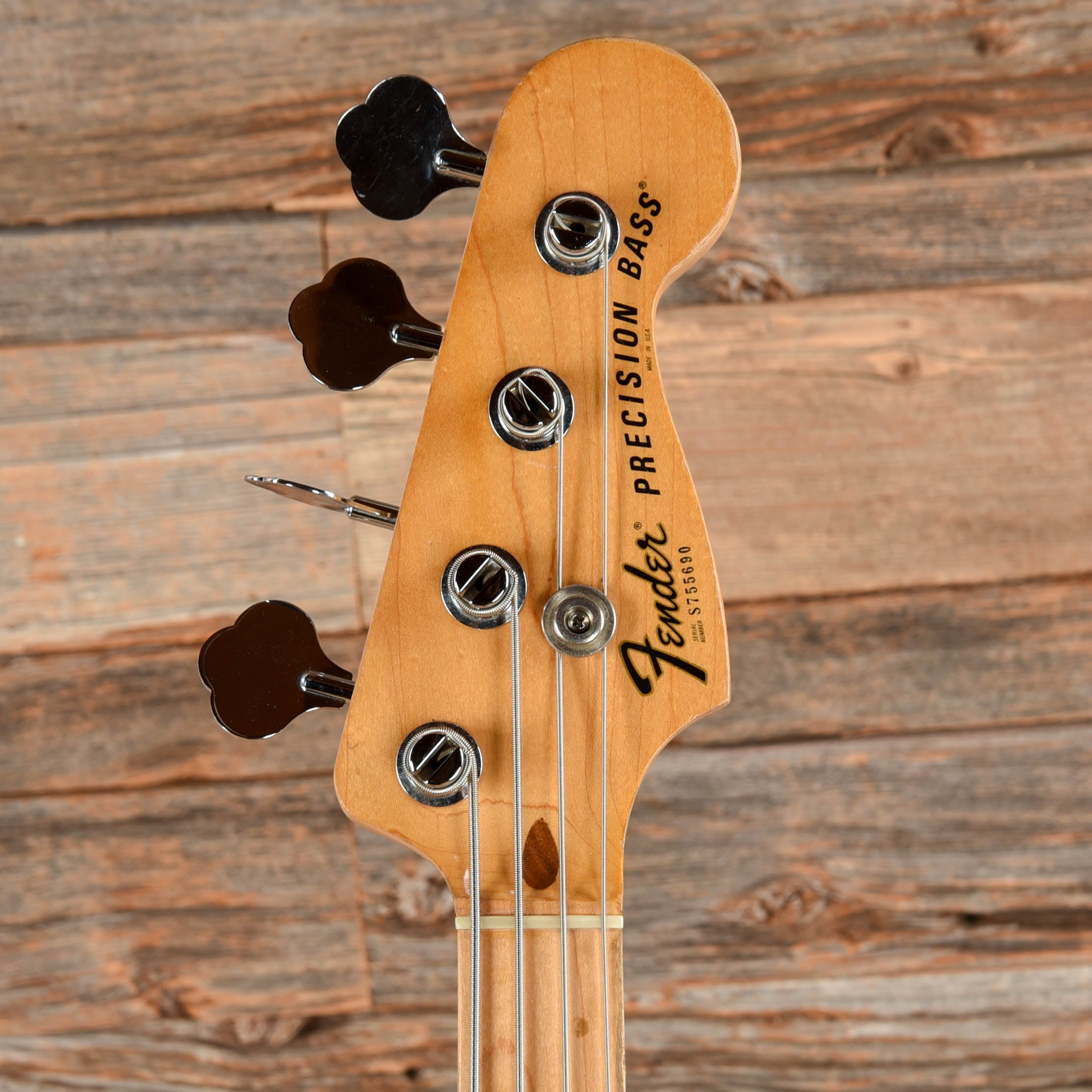 Fender Precision Bass Black 1977 Bass Guitars / 4-String