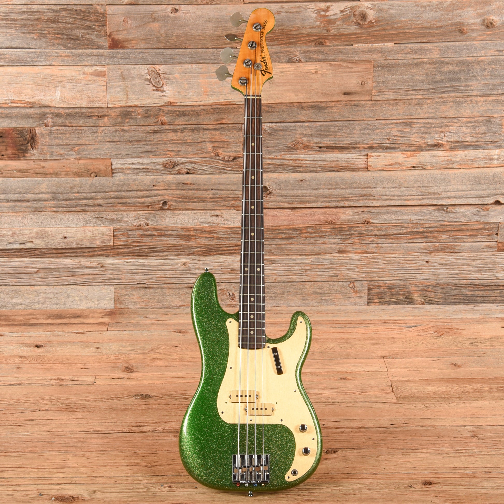 Fender Precision Bass Green Sparkle 1975 Bass Guitars / 4-String
