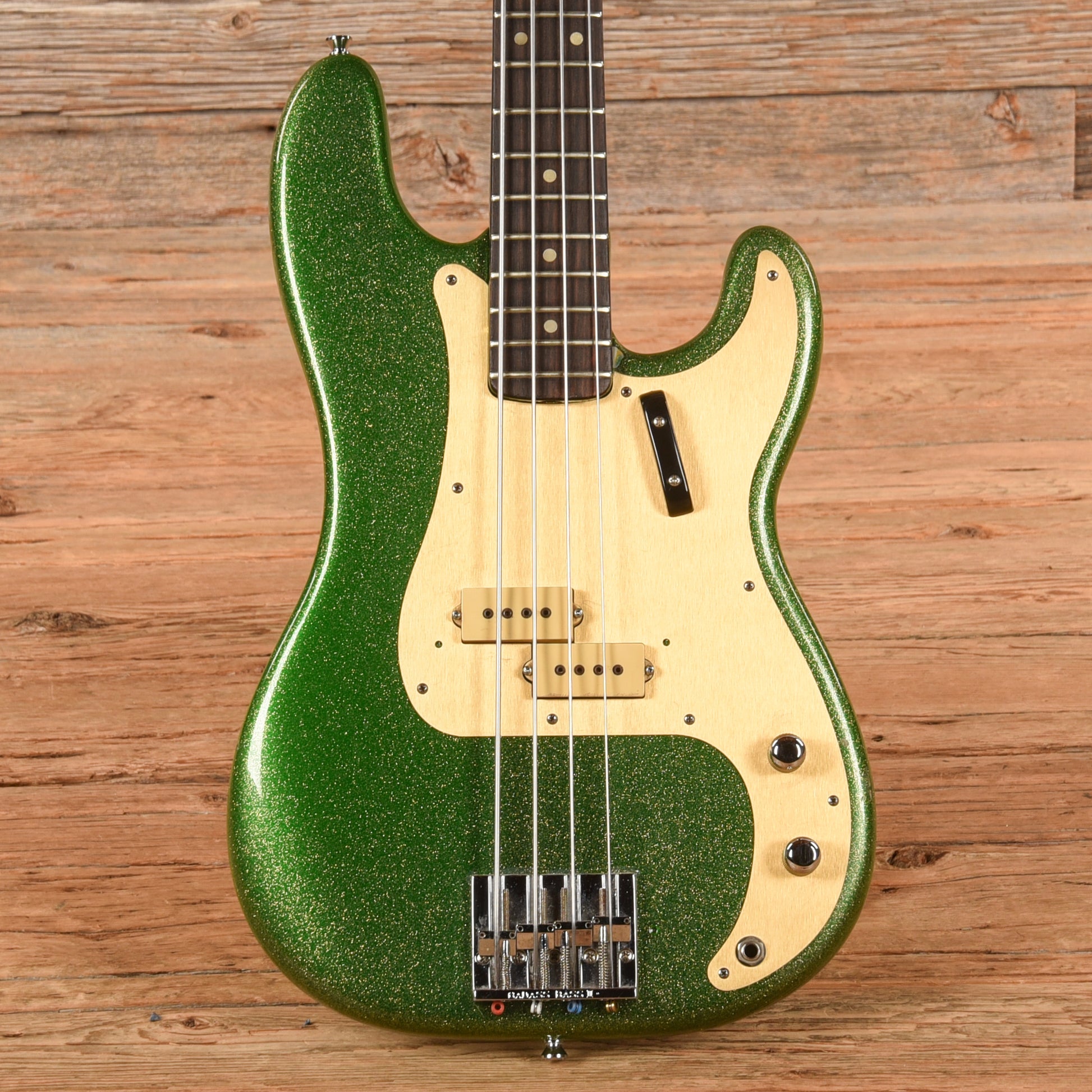 Fender Precision Bass Green Sparkle 1975 Bass Guitars / 4-String