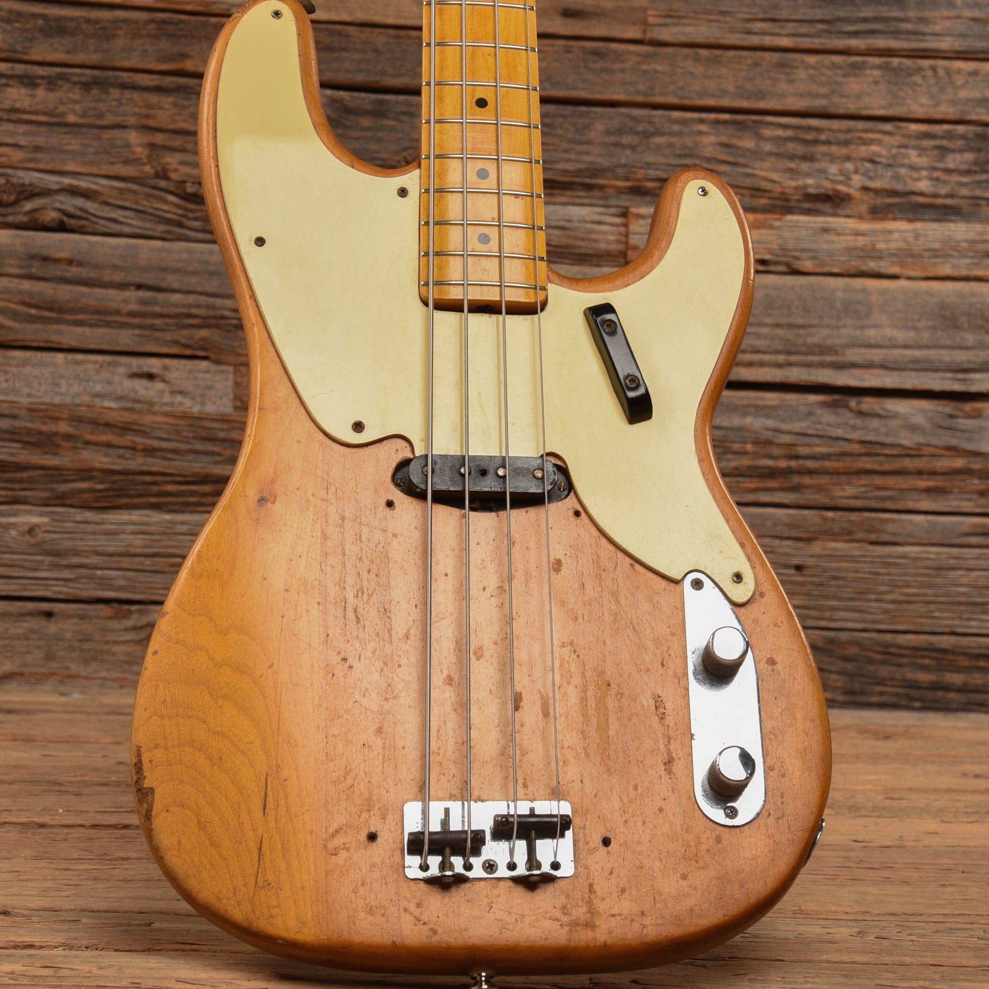 Fender Precision Bass Natural 1956 Bass Guitars / 4-String