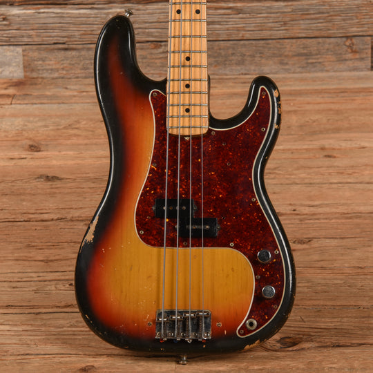 Fender Precision Bass w/Maple Cap Neck Sunburst 1970 Bass Guitars / 4-String
