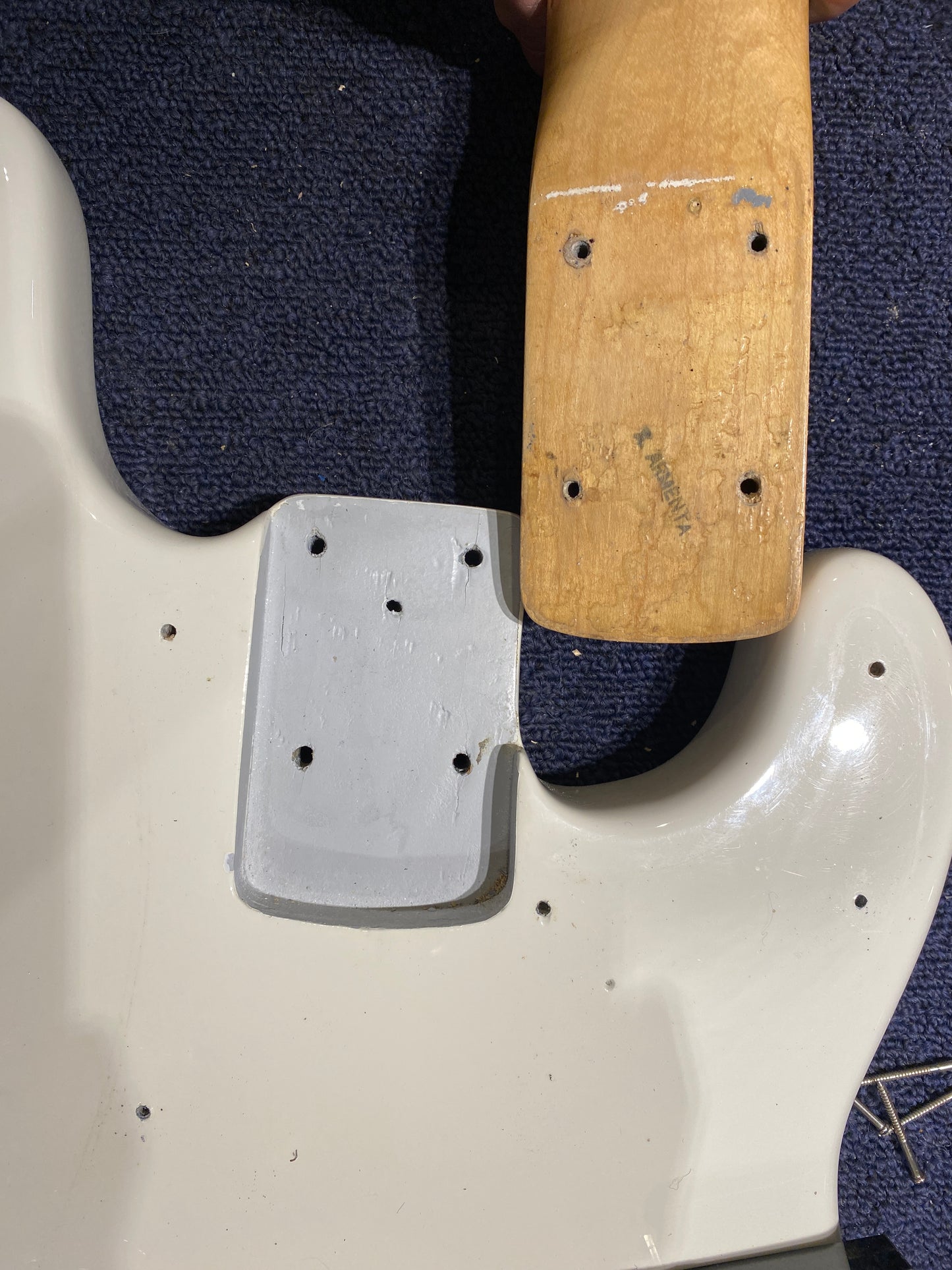 Fender Precision Bass White Refin 1972 Bass Guitars / 4-String