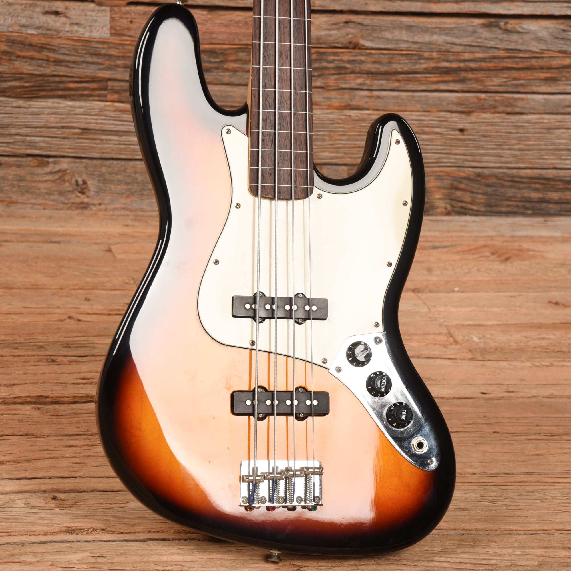 Fender Standard Fretless Jazz Bass Sunburst 2000 Bass Guitars / 4-String