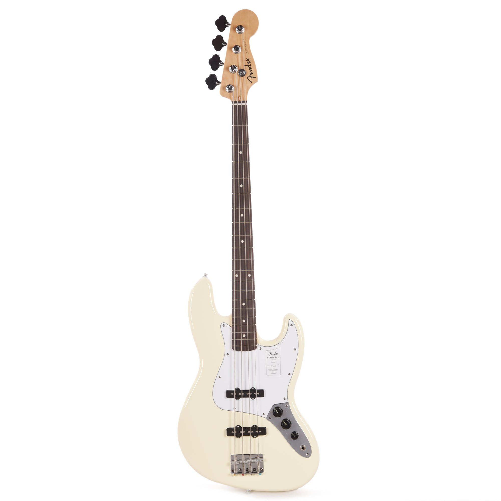 Fender Standard Jazz Bass Olympic White Bass Guitars / 4-String