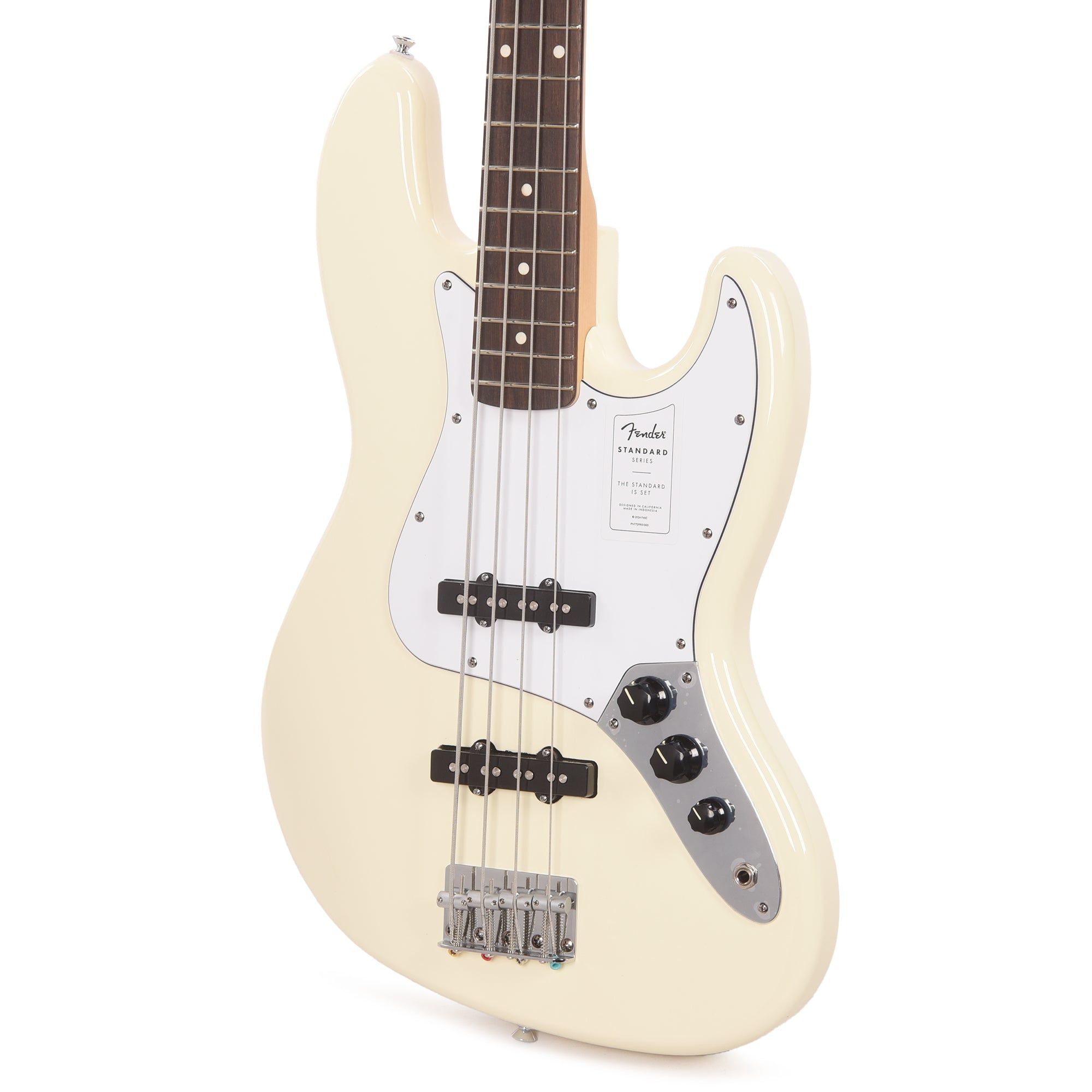 Fender Standard Jazz Bass Olympic White Bass Guitars / 4-String