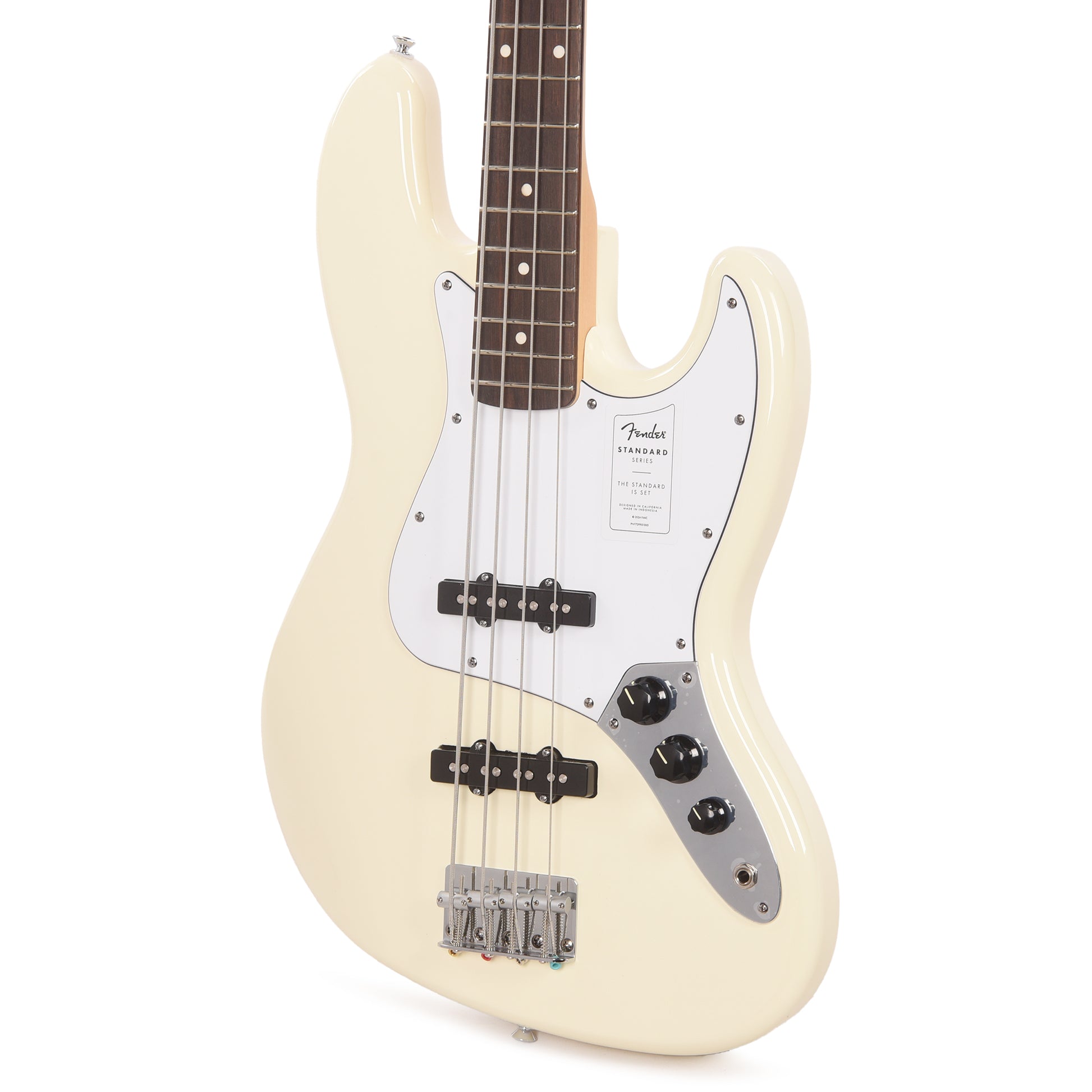 Fender Standard Jazz Bass Olympic White Bass Guitars / 4-String
