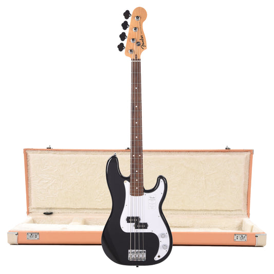 Fender Standard Precision Bass LRL Black and Pacific Peach Hardshell Case Bundle Bass Guitars / 4-String