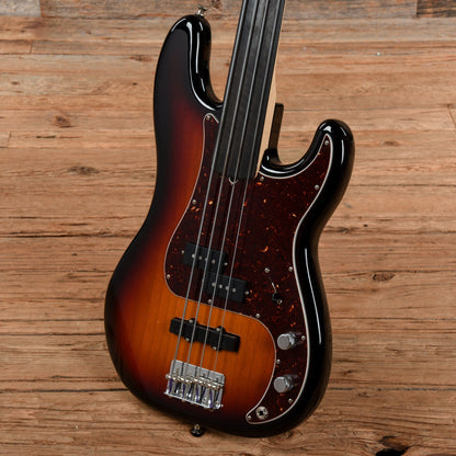 Fender Tony Franklin Fretless Precision Bass Sunburst 2018 Bass Guitars / 4-String