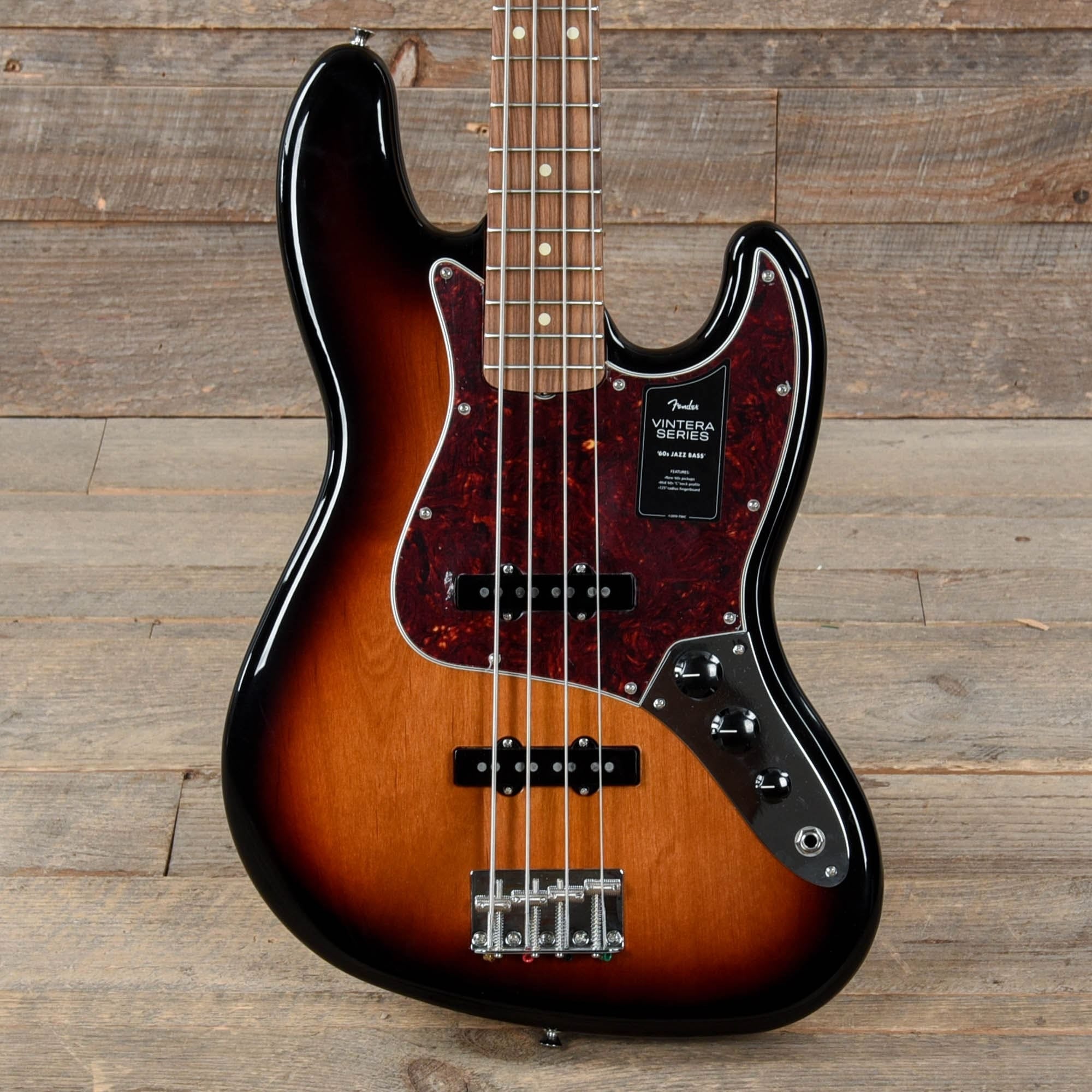 Fender Vintera '60s Jazz Bass 3-Tone Sunburst Bass Guitars / 4-String