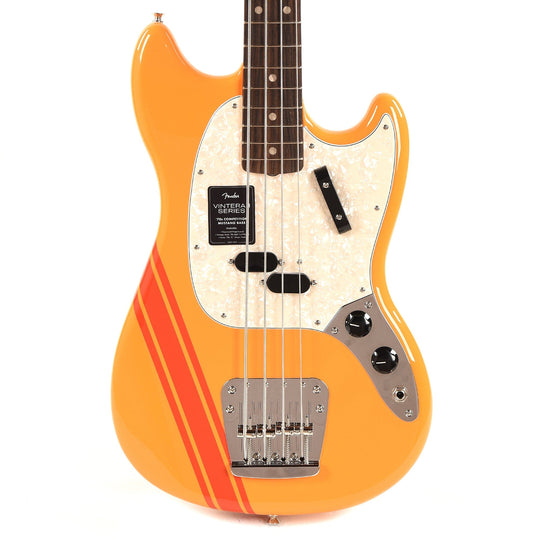 Fender Vintera II 70s Mustang Bass Competition Orange Bass Guitars / 4-String