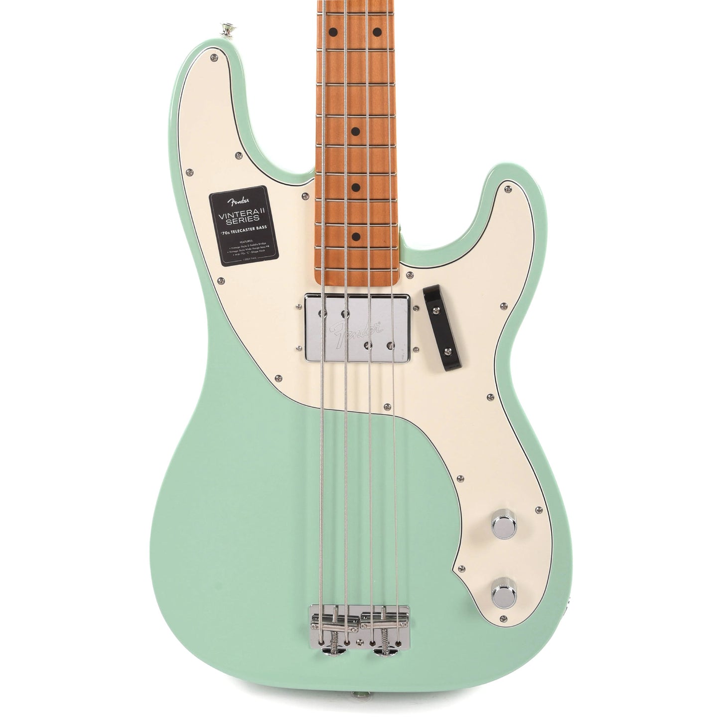 Fender Vintera II '70s Telecaster Bass Surf Green Bass Guitars / 4-String