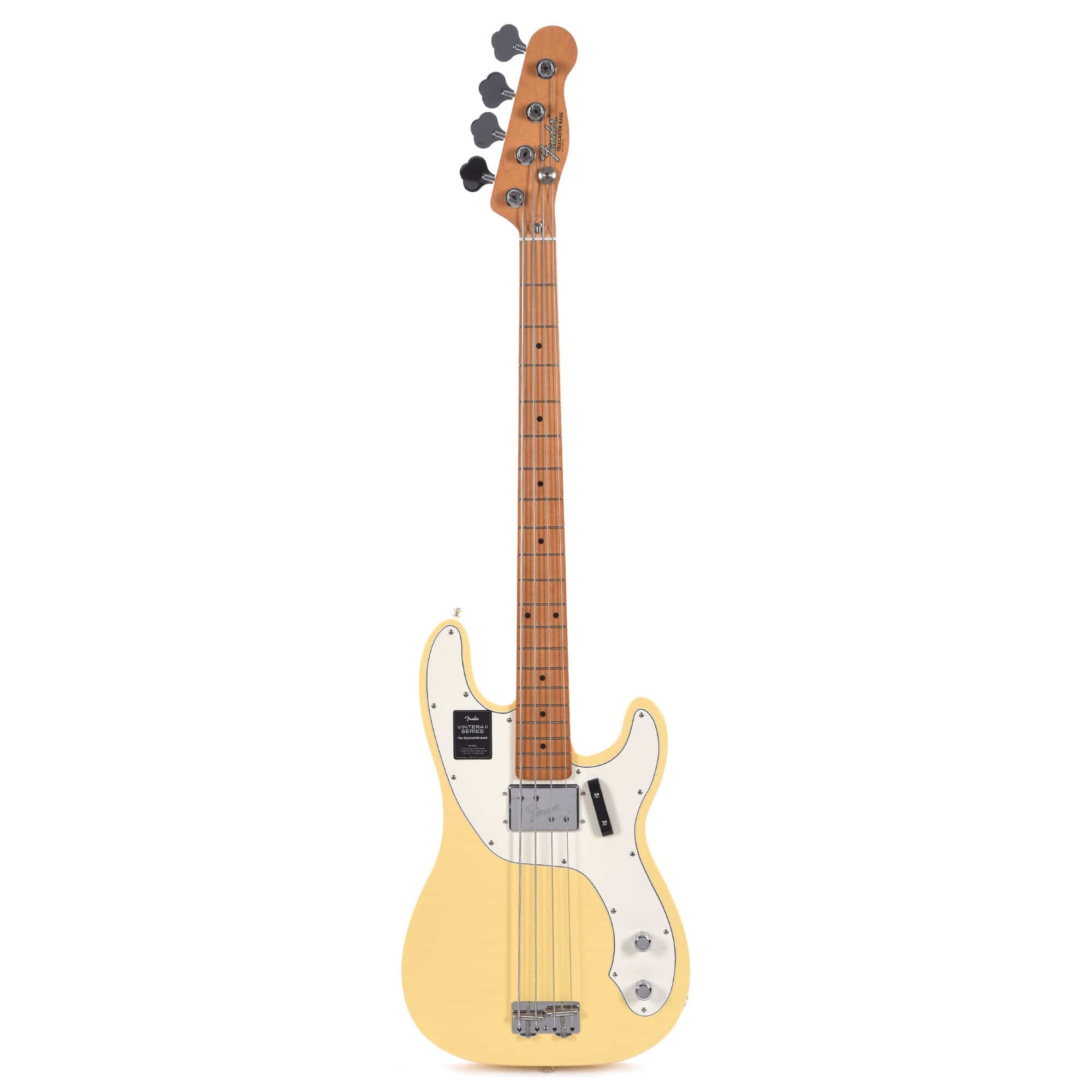 Fender Vintera II 70s Telecaster Bass Vintage White Bass Guitars / 4-String