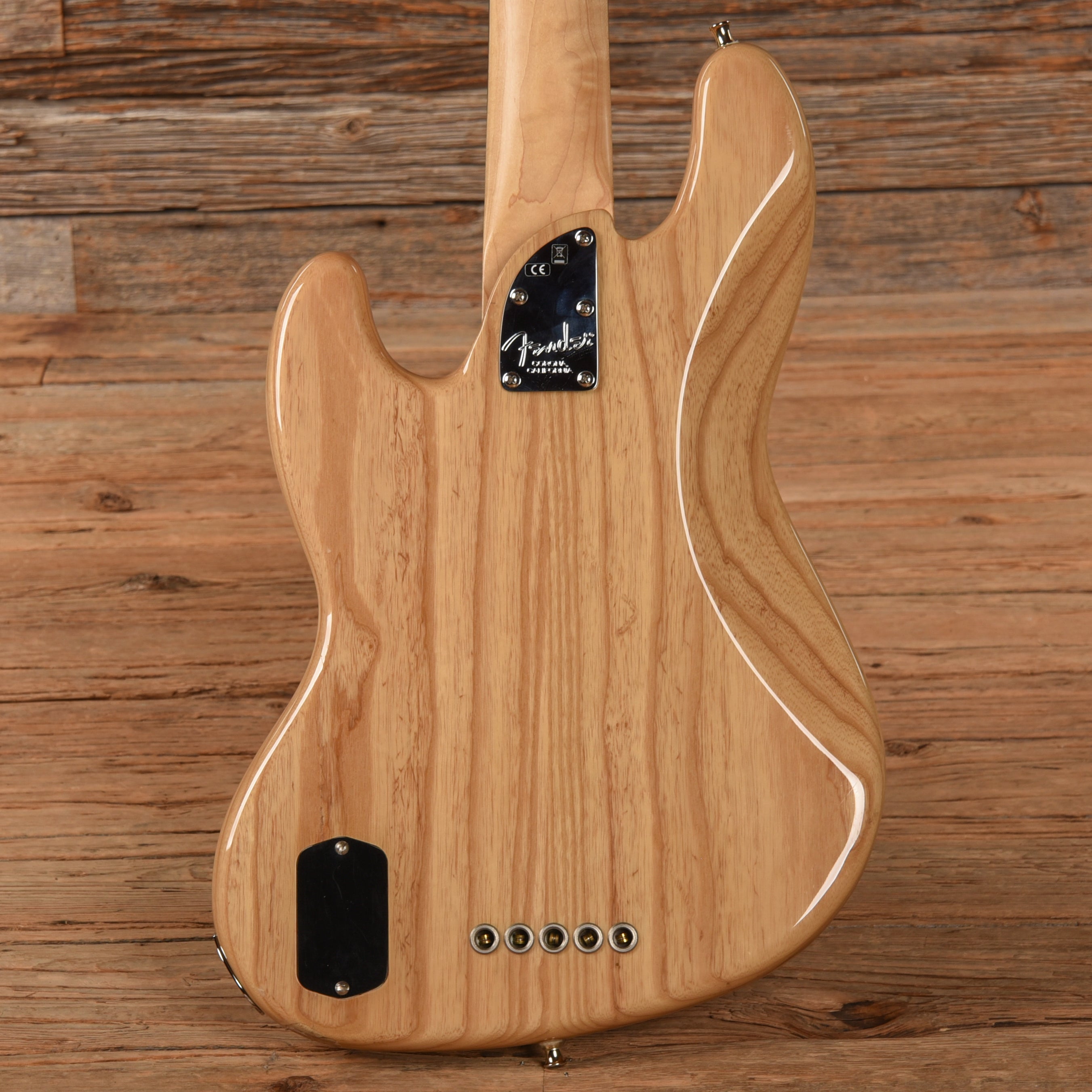 Fender American Elite Jazz Bass V Natural 2017 Bass Guitars / 5-String or More