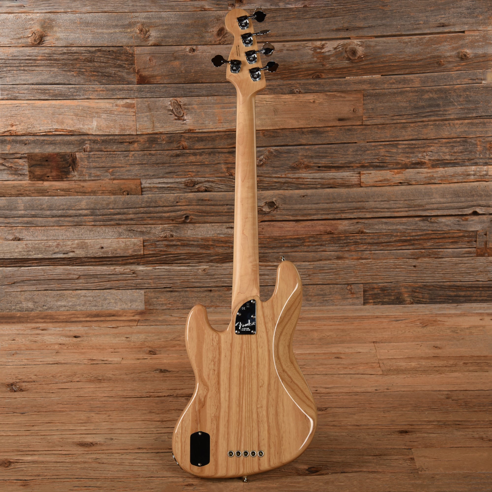 Fender American Elite Jazz Bass V Natural 2017 Bass Guitars / 5-String or More