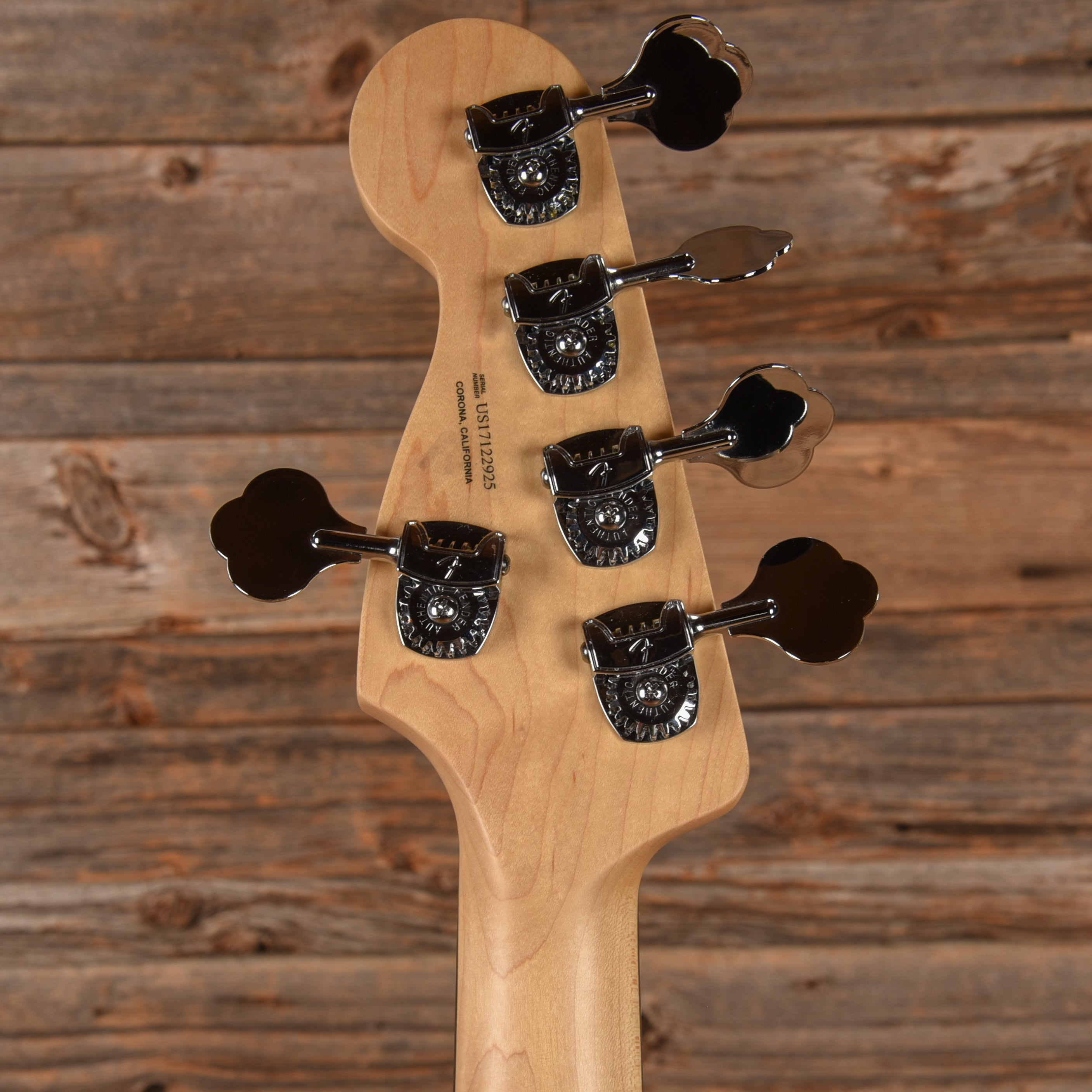 Fender American Elite Jazz Bass V Natural 2017 Bass Guitars / 5-String or More