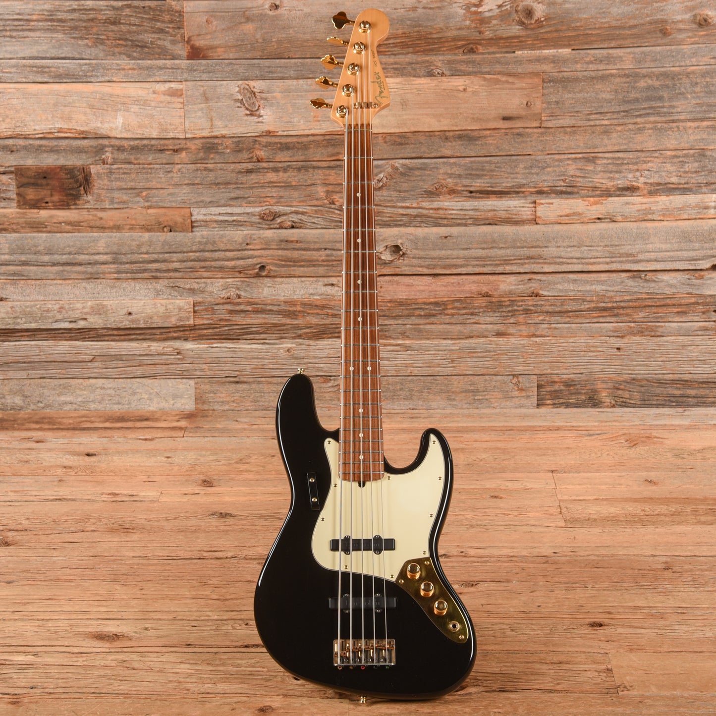 Fender American Standard Jazz Bass V Black 1998 Bass Guitars / 5-String or More