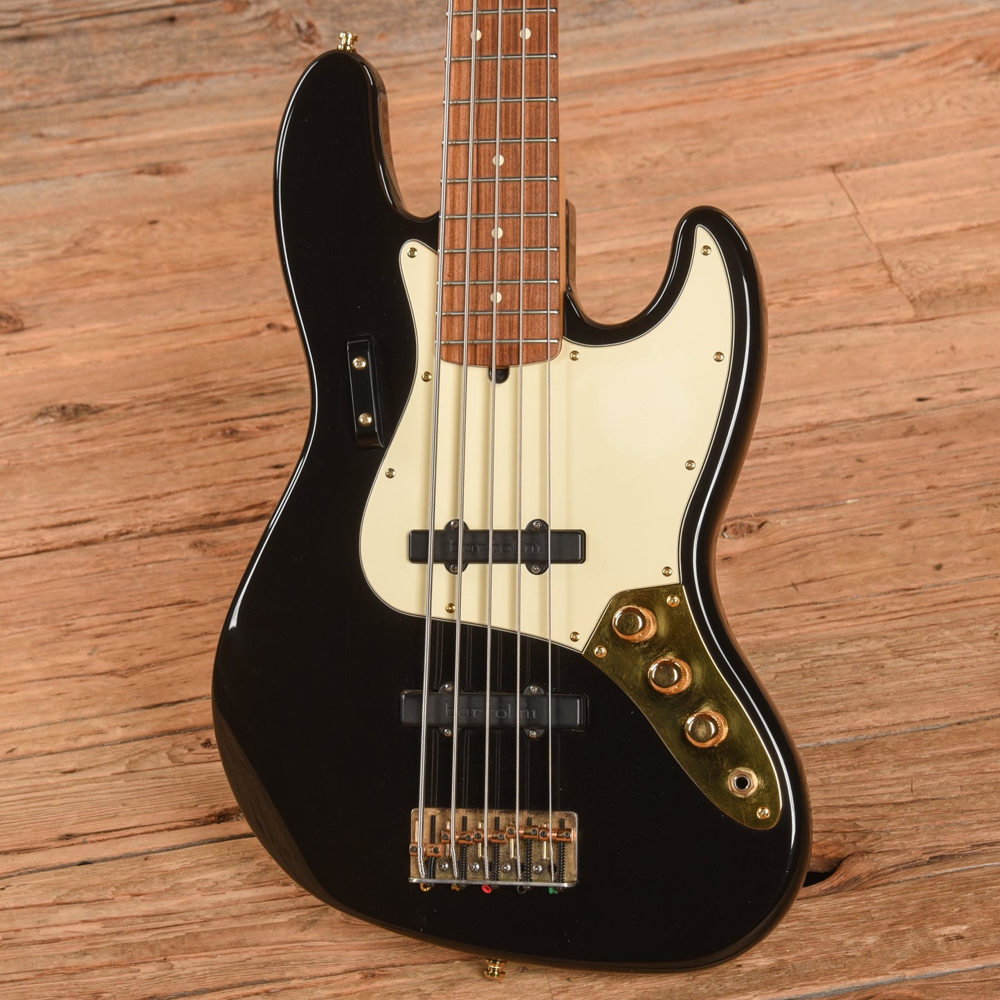 Fender American Standard Jazz Bass V Black 1998 Bass Guitars / 5-String or More