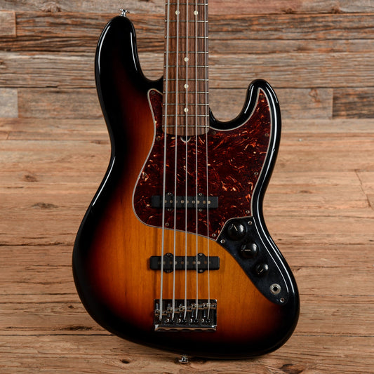 Fender American Standard Jazz Bass V Sunburst 2008 Bass Guitars / 5-String or More