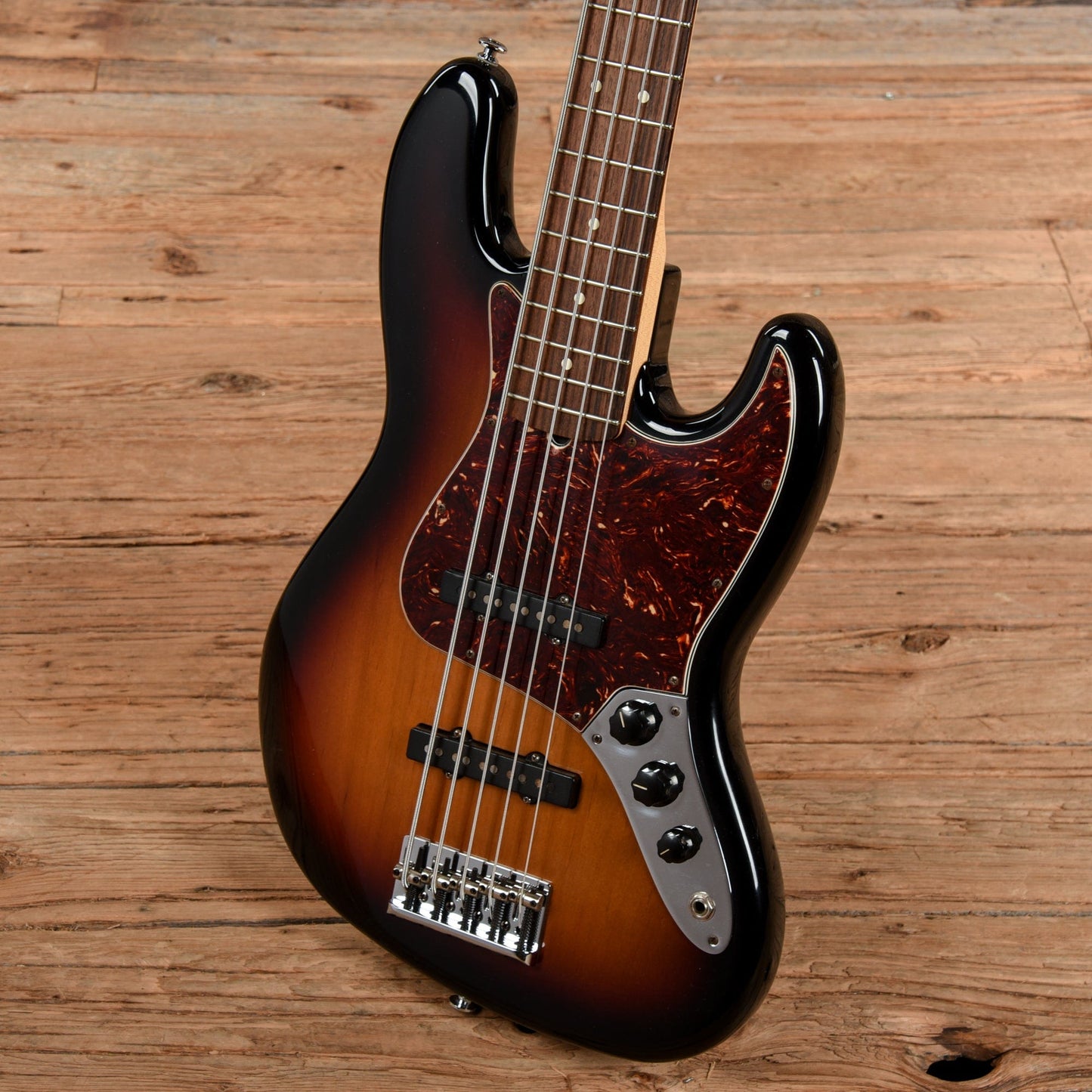 Fender American Standard Jazz Bass V Sunburst 2008 Bass Guitars / 5-String or More