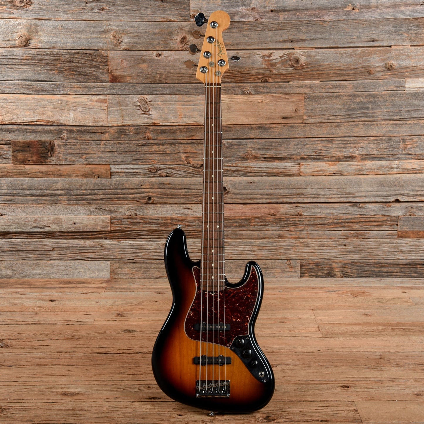 Fender American Standard Jazz Bass V Sunburst 2008 Bass Guitars / 5-String or More