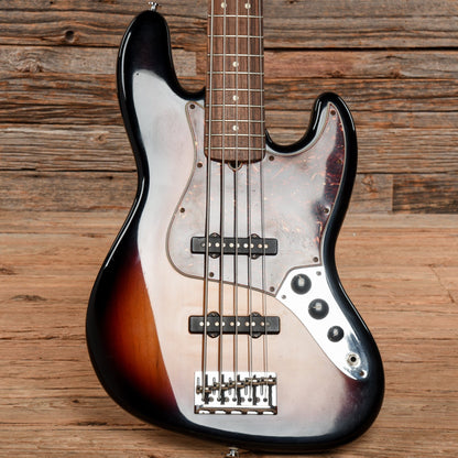 Fender American Standard Jazz Bass V Sunburst 2008 Bass Guitars / 5-String or More