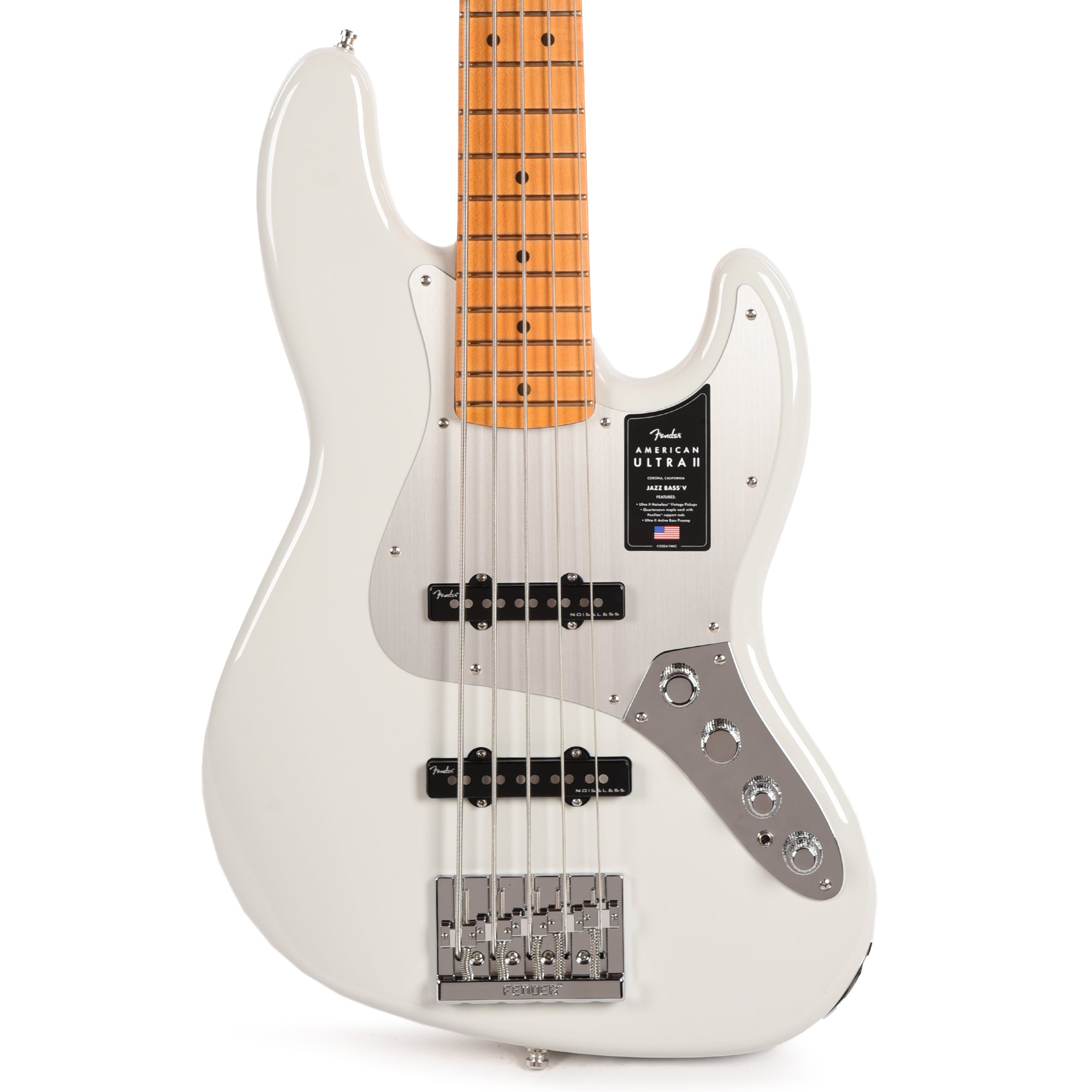 Fender American Ultra II Jazz Bass V Avalanche – Chicago Music