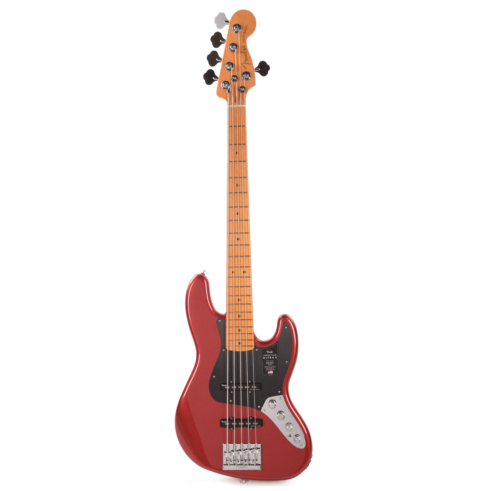 Fender American Ultra II Jazz Bass V Sinister Red Bass Guitars / 5-String or More