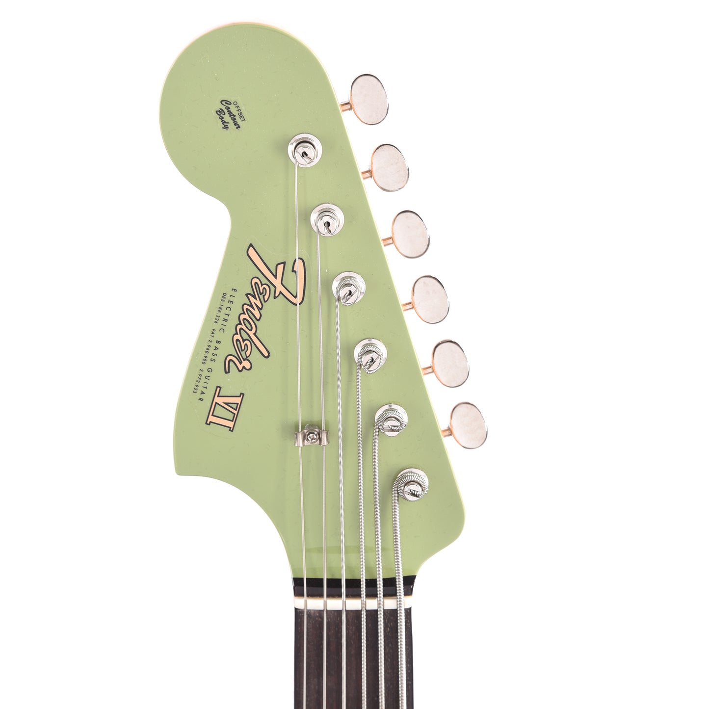 Fender Custom Shop 1962 Bass VI Deluxe Classic Classic Faded Sweet Pea Green LEFTY Bass Guitars / 5-String or More