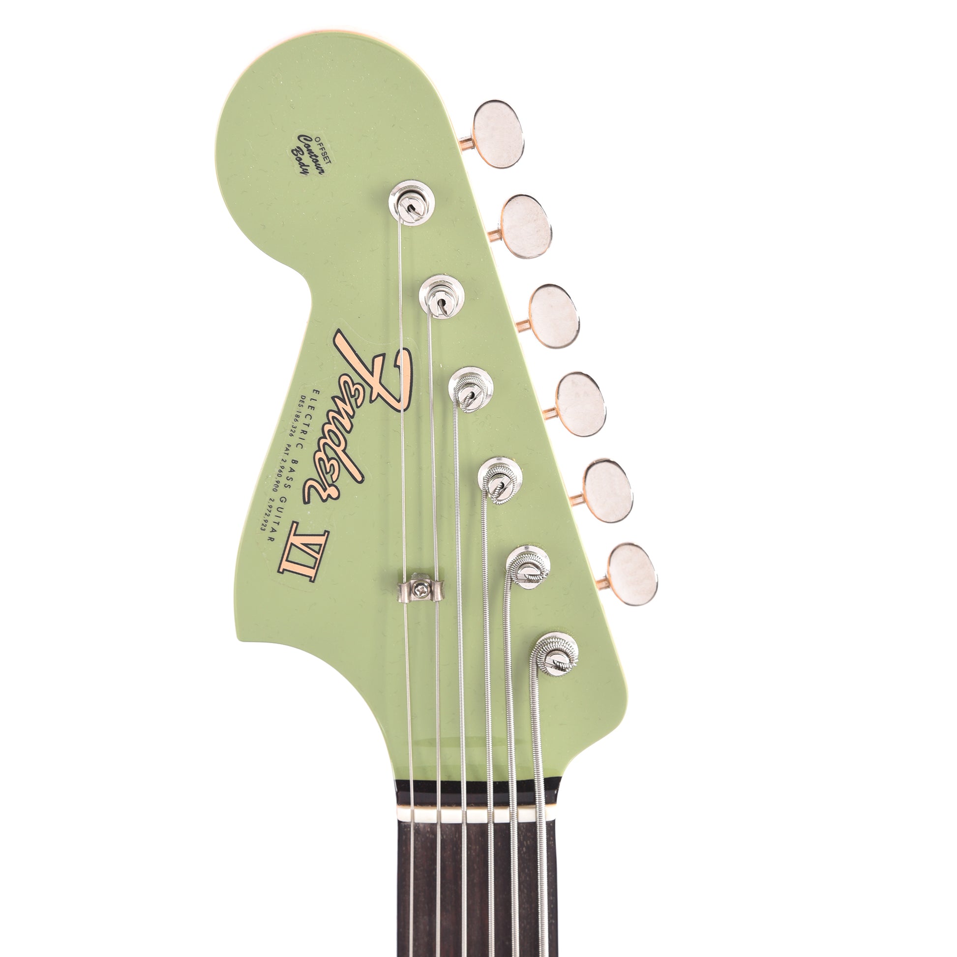 Fender Custom Shop 1962 Bass VI Deluxe Classic Classic Faded Sweet Pea Green LEFTY Bass Guitars / 5-String or More