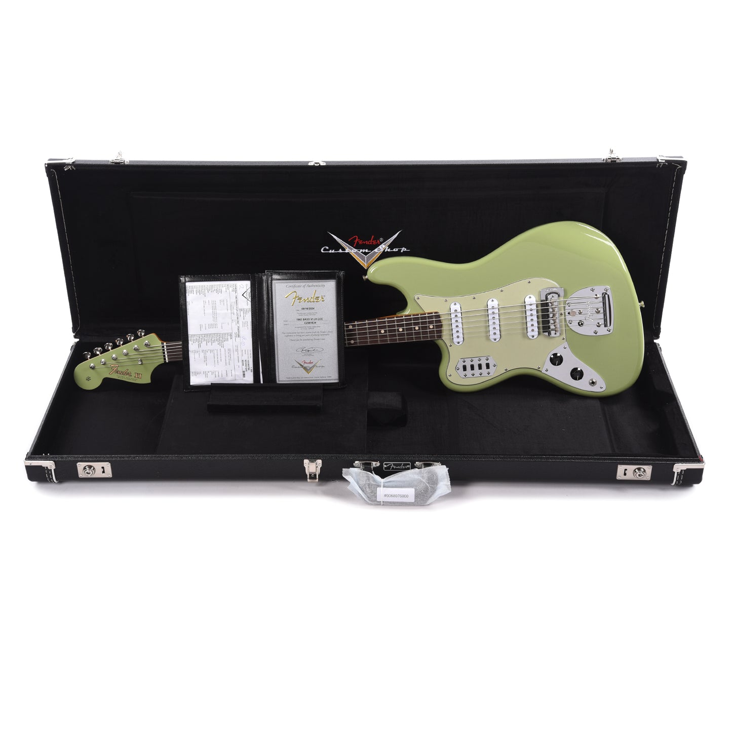Fender Custom Shop 1962 Bass VI Deluxe Classic Classic Faded Sweet Pea Green LEFTY Bass Guitars / 5-String or More