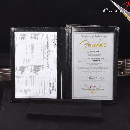 Fender Custom Shop 1962 Bass VI Deluxe Classic Classic Faded Sweet Pea Green LEFTY Bass Guitars / 5-String or More