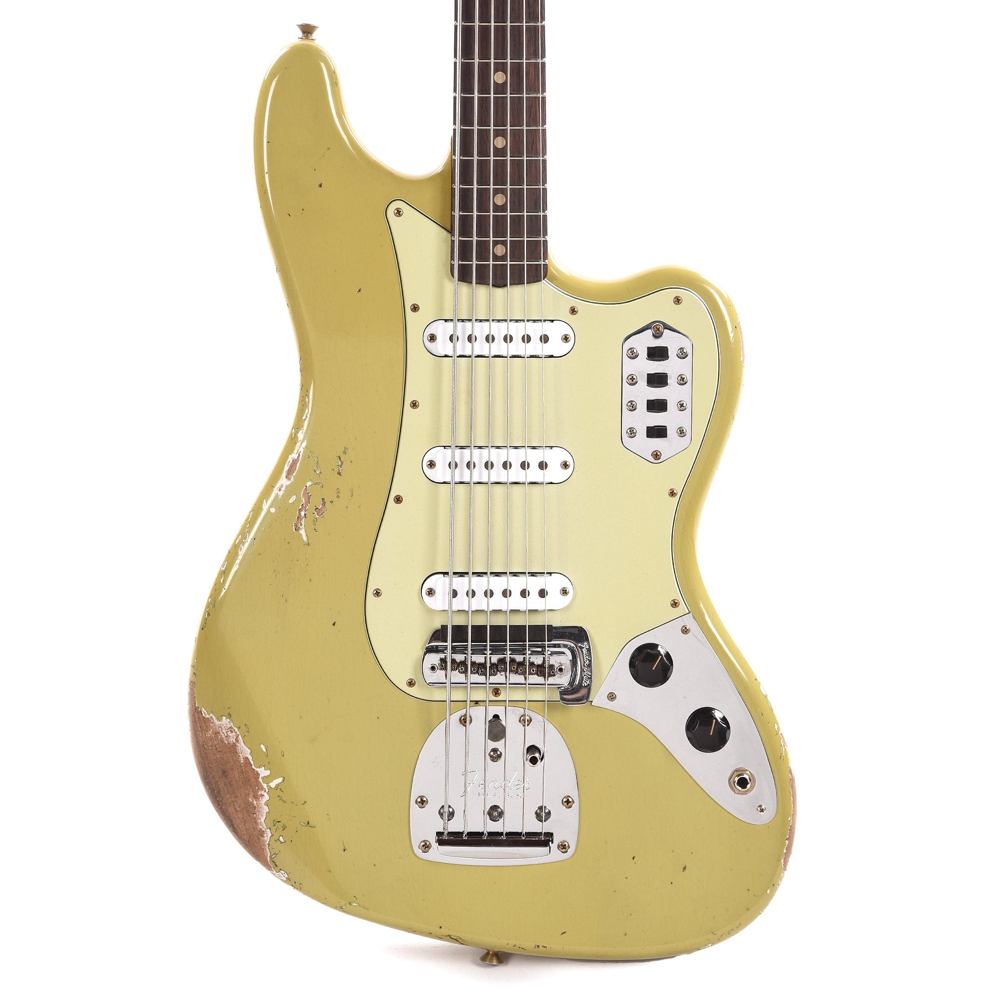 Fender Custom Shop 1962 Bass VI Heavy Relic Super Aged Appliance Green Bass Guitars / 5-String or More