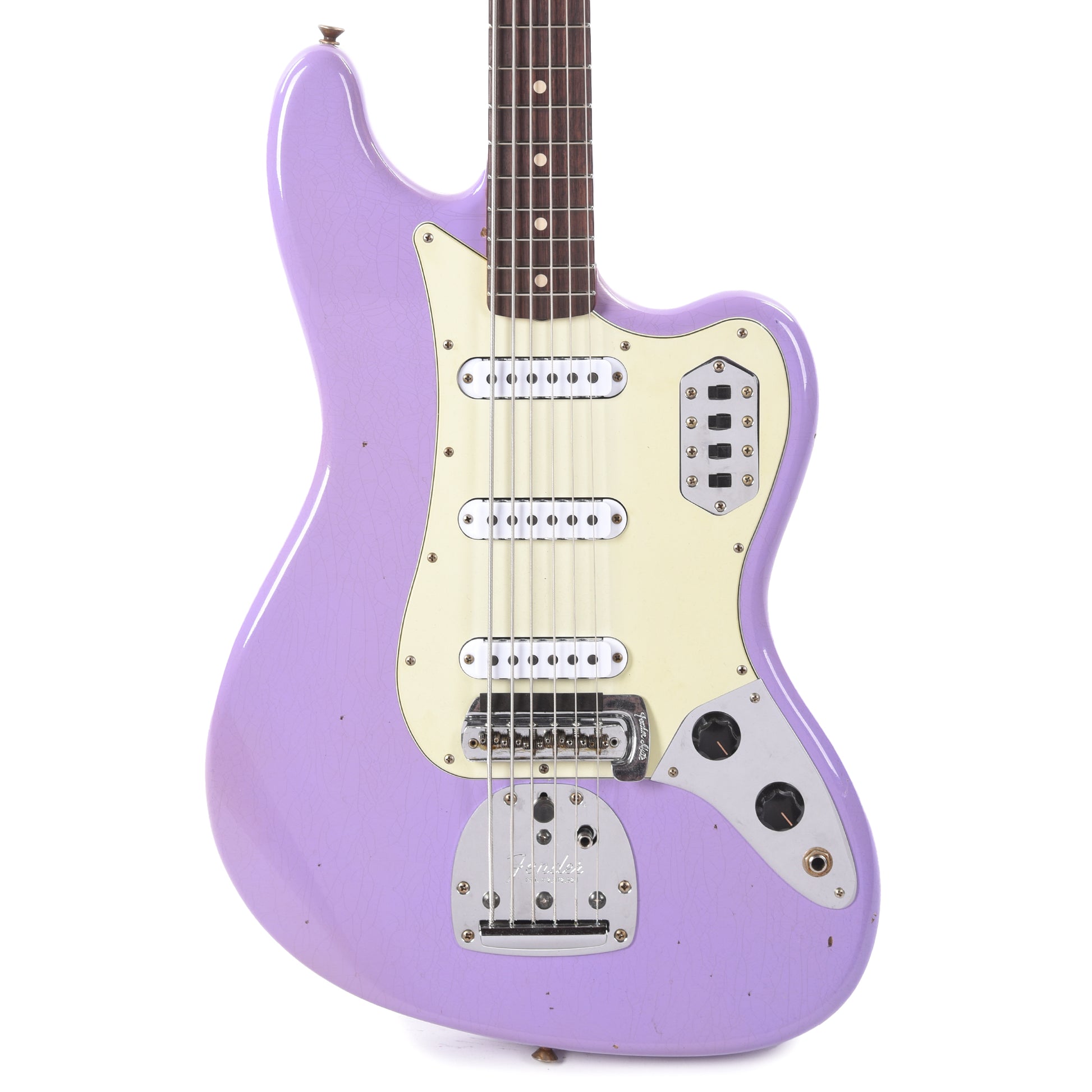 Fender Custom Shop 1962 Bass VI Journeyman Relic Aged Lavender Bass Guitars / 5-String or More