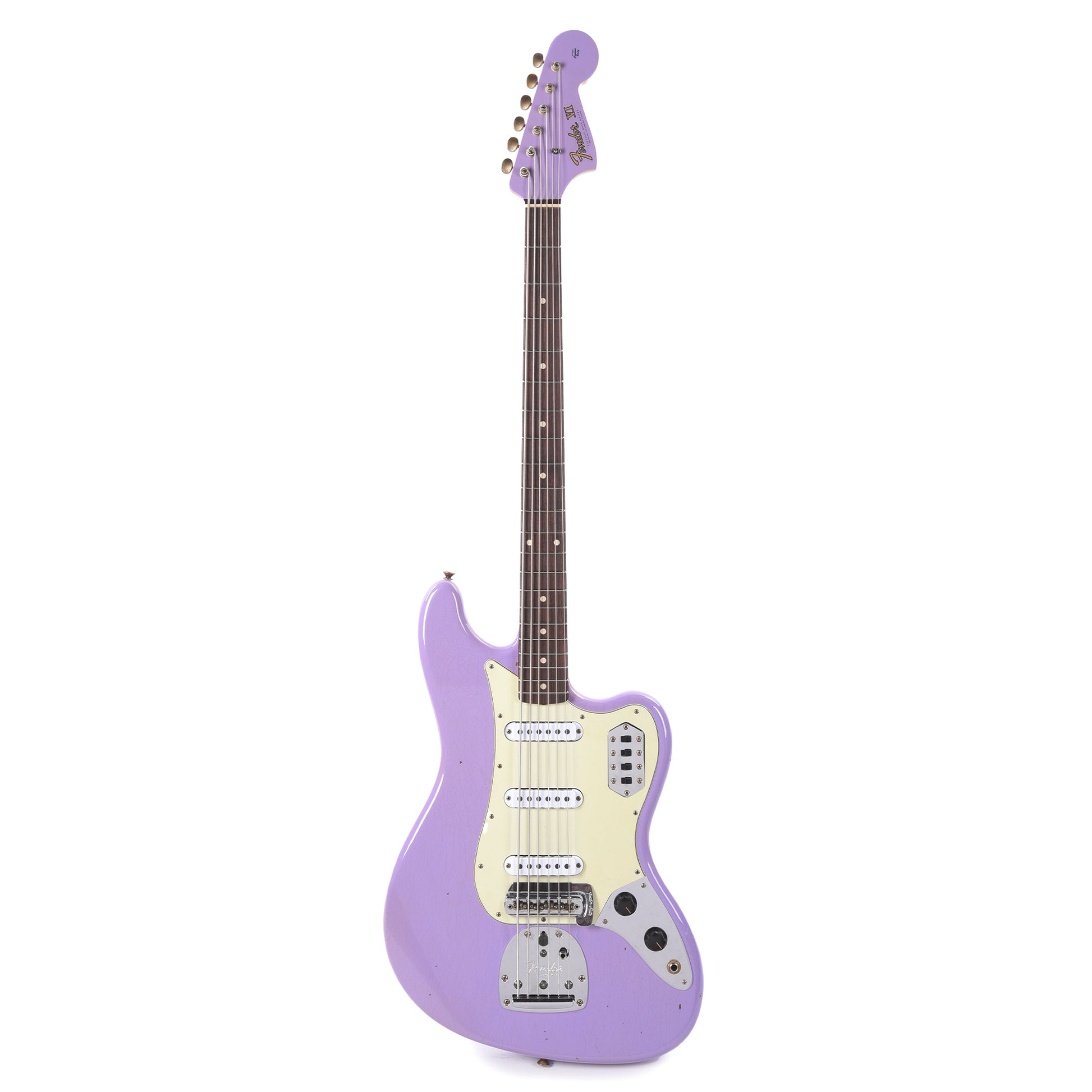 Fender Custom Shop 1962 Bass VI Journeyman Relic Aged Lavender Bass Guitars / 5-String or More