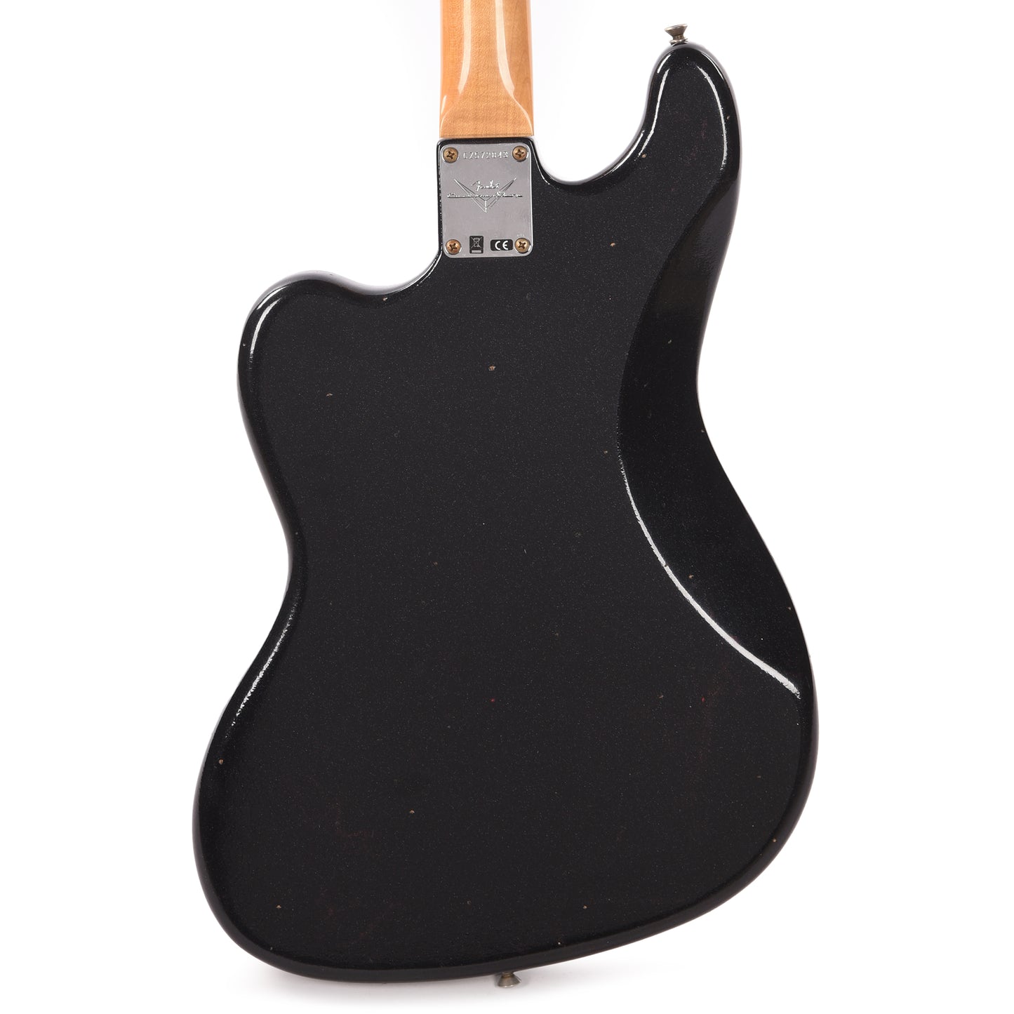 Fender Custom Shop 1962 Bass VI Journeyman Super Aged Space Dust Black w/Anodized Gold Pickguard Bass Guitars / 5-String or More