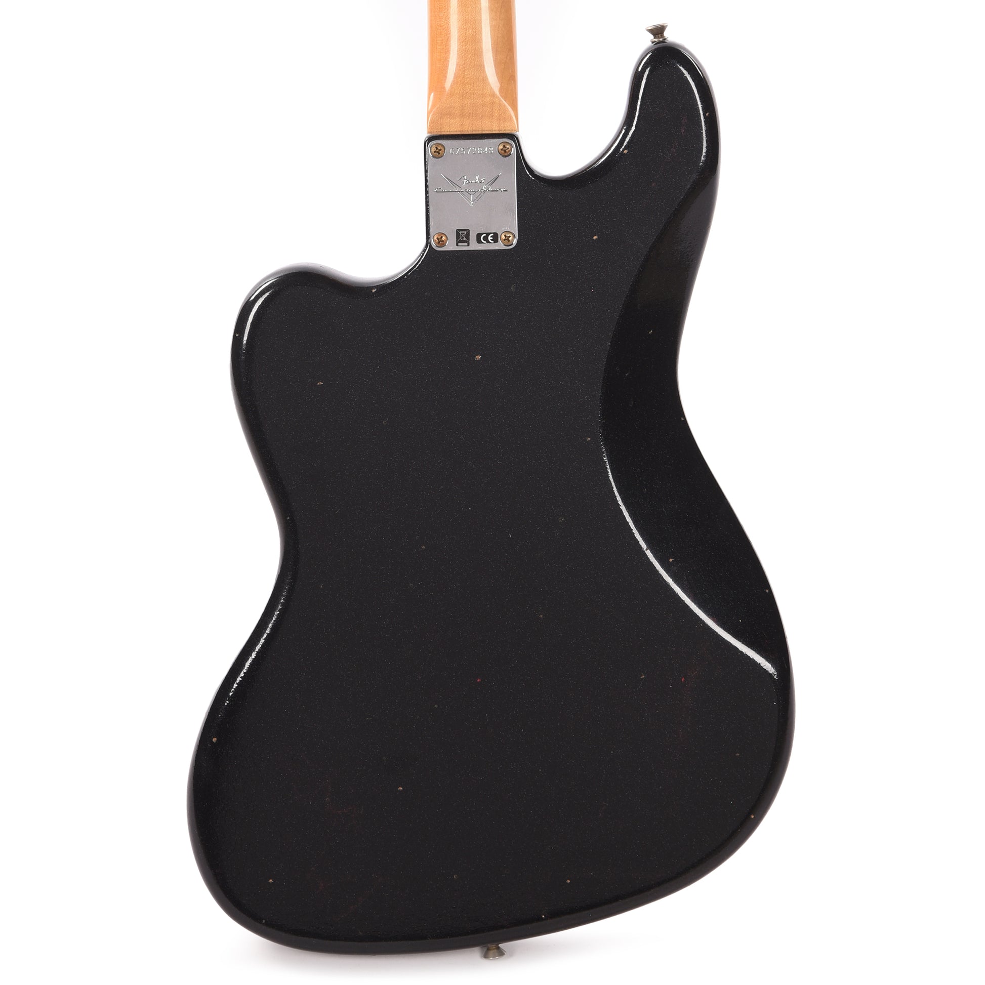 Fender Custom Shop 1962 Bass VI Journeyman Super Aged Space Dust Black w/Anodized Gold Pickguard Bass Guitars / 5-String or More