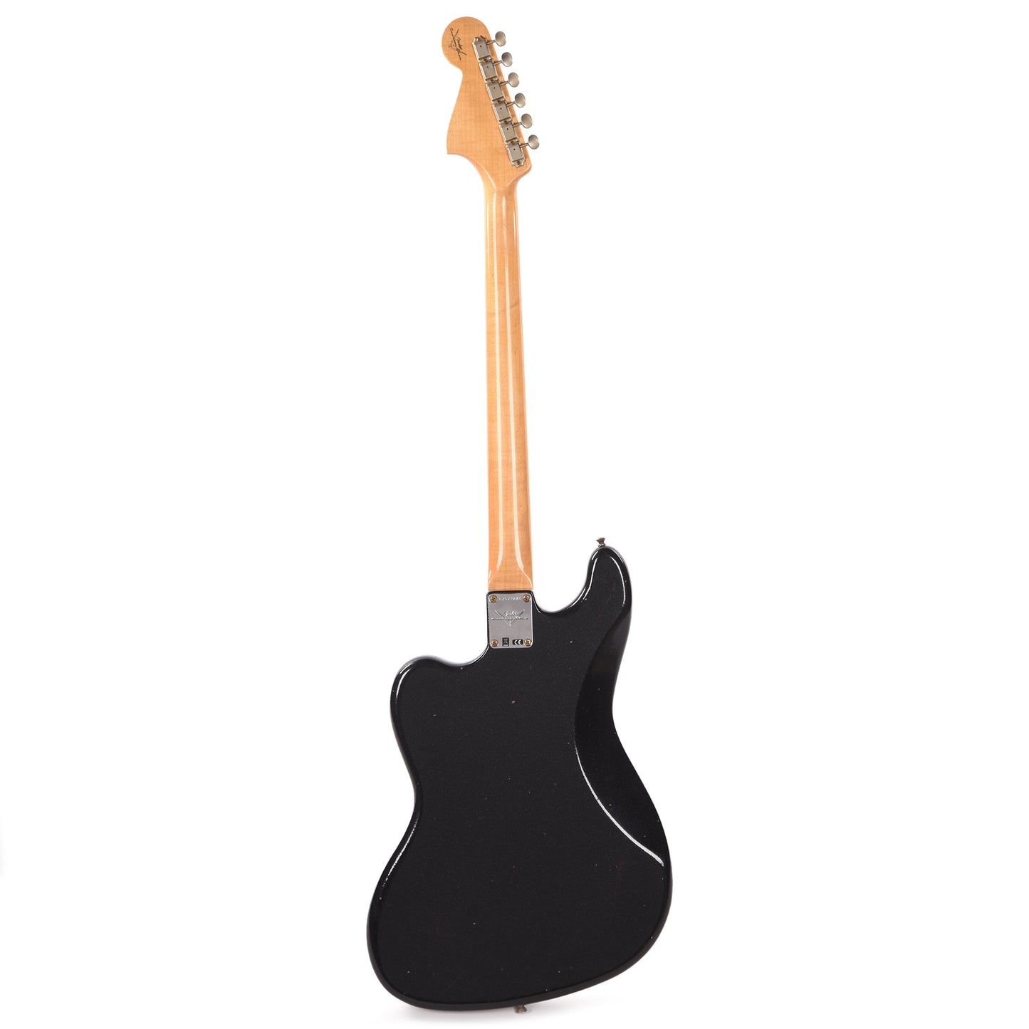 Fender Custom Shop 1962 Bass VI Journeyman Super Aged Space Dust Black w/Anodized Gold Pickguard Bass Guitars / 5-String or More