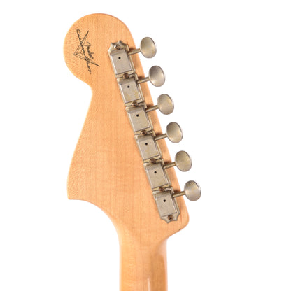 Fender Custom Shop 1962 Bass VI Journeyman Super Aged Space Dust Black w/Anodized Gold Pickguard Bass Guitars / 5-String or More