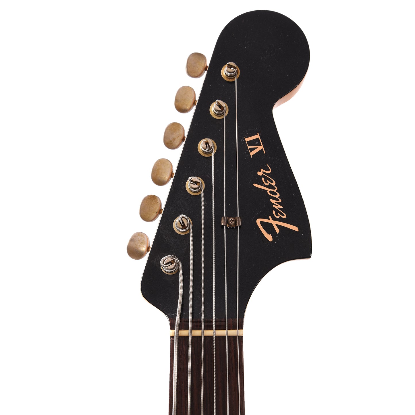 Fender Custom Shop 1962 Bass VI Journeyman Super Aged Space Dust Black w/Anodized Gold Pickguard Bass Guitars / 5-String or More