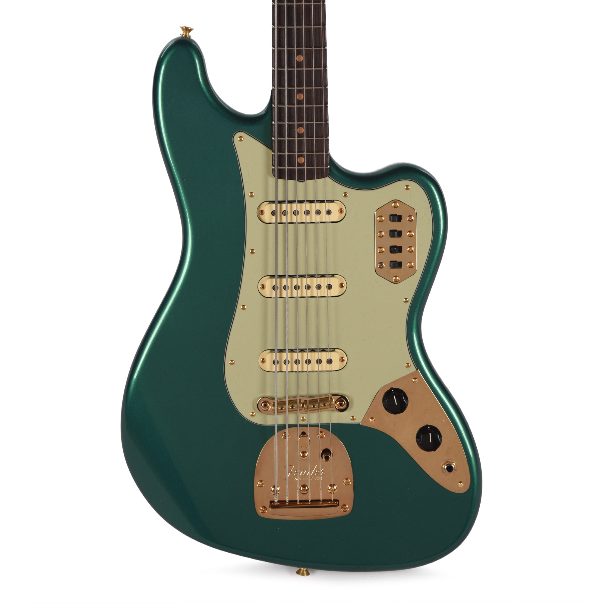 Fender Custom Shop 1966 Bass VI Journeyman Relic Aged British Racing Green Bass Guitars / 5-String or More