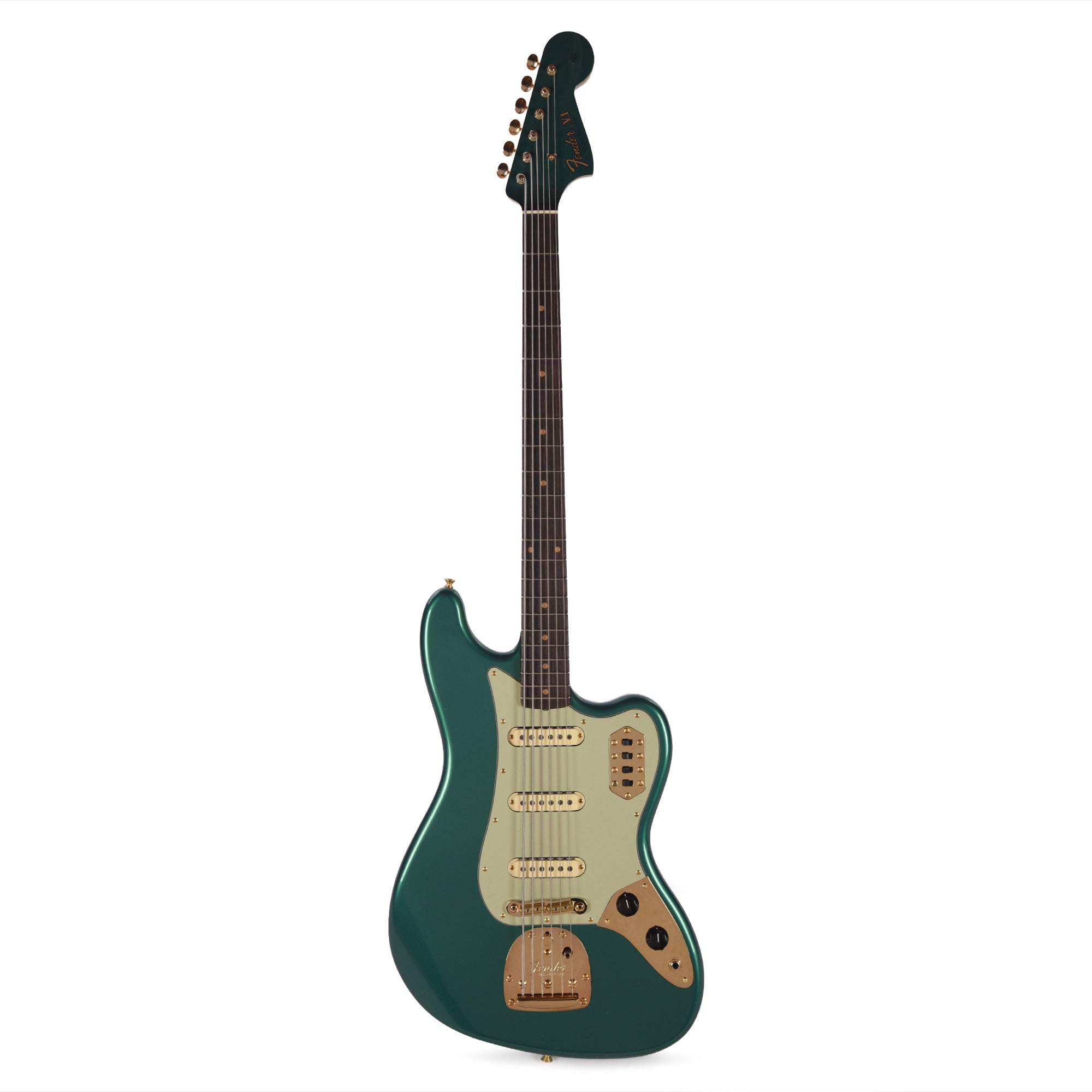 Fender Custom Shop 1966 Bass VI Journeyman Relic Aged British Racing Green Bass Guitars / 5-String or More
