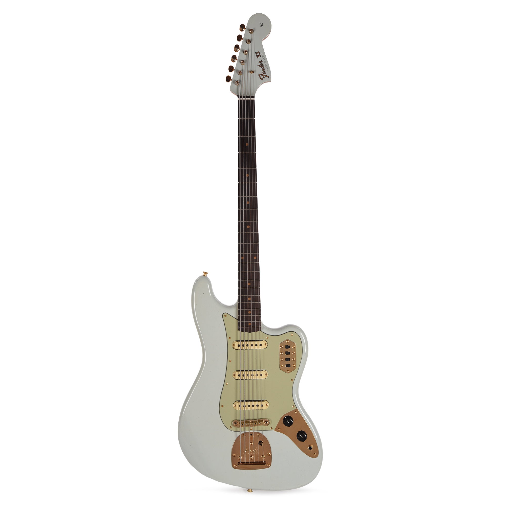 Fender Custom Shop 1966 Bass VI Journeyman Relic Faded Aged Sonic Blue Bass Guitars / 5-String or More