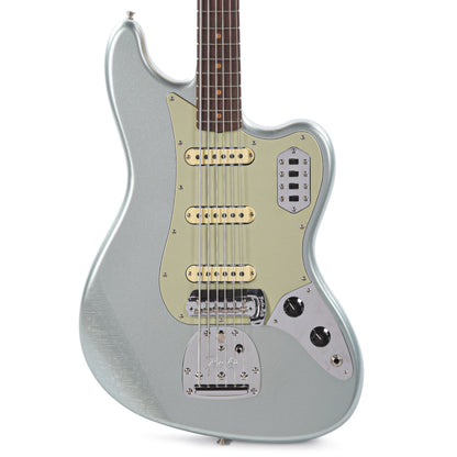 Fender Custom Shop Bass VI Deluxe Closet Classic Aged Firemist Silver Bass Guitars / 5-String or More
