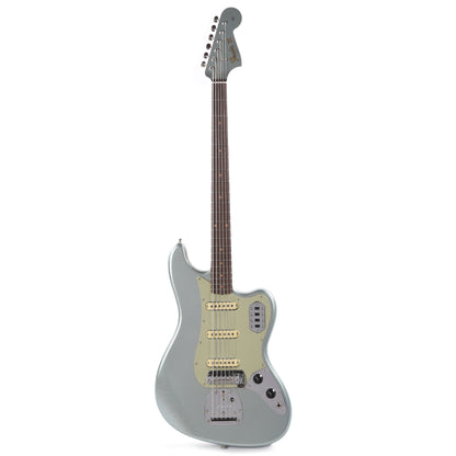 Fender Custom Shop Bass VI Deluxe Closet Classic Aged Firemist Silver Bass Guitars / 5-String or More