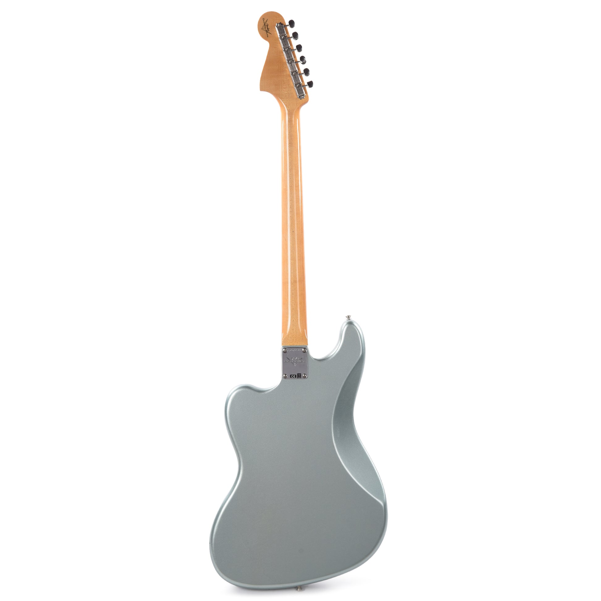 Fender Custom Shop Bass VI Deluxe Closet Classic Aged Firemist Silver Bass Guitars / 5-String or More