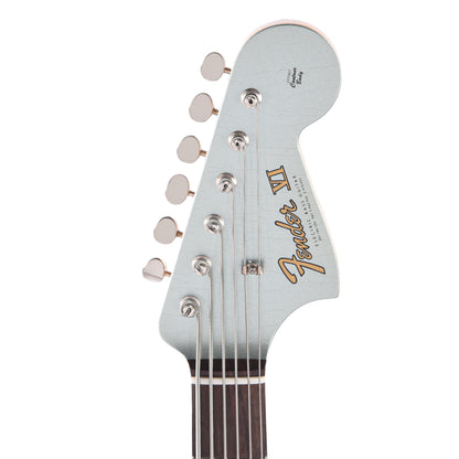 Fender Custom Shop Bass VI Deluxe Closet Classic Aged Firemist Silver Bass Guitars / 5-String or More