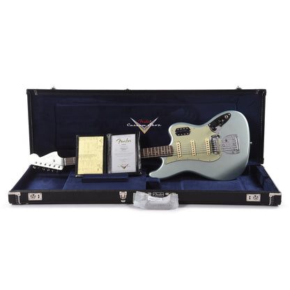 Fender Custom Shop Bass VI Deluxe Closet Classic Aged Firemist Silver Bass Guitars / 5-String or More