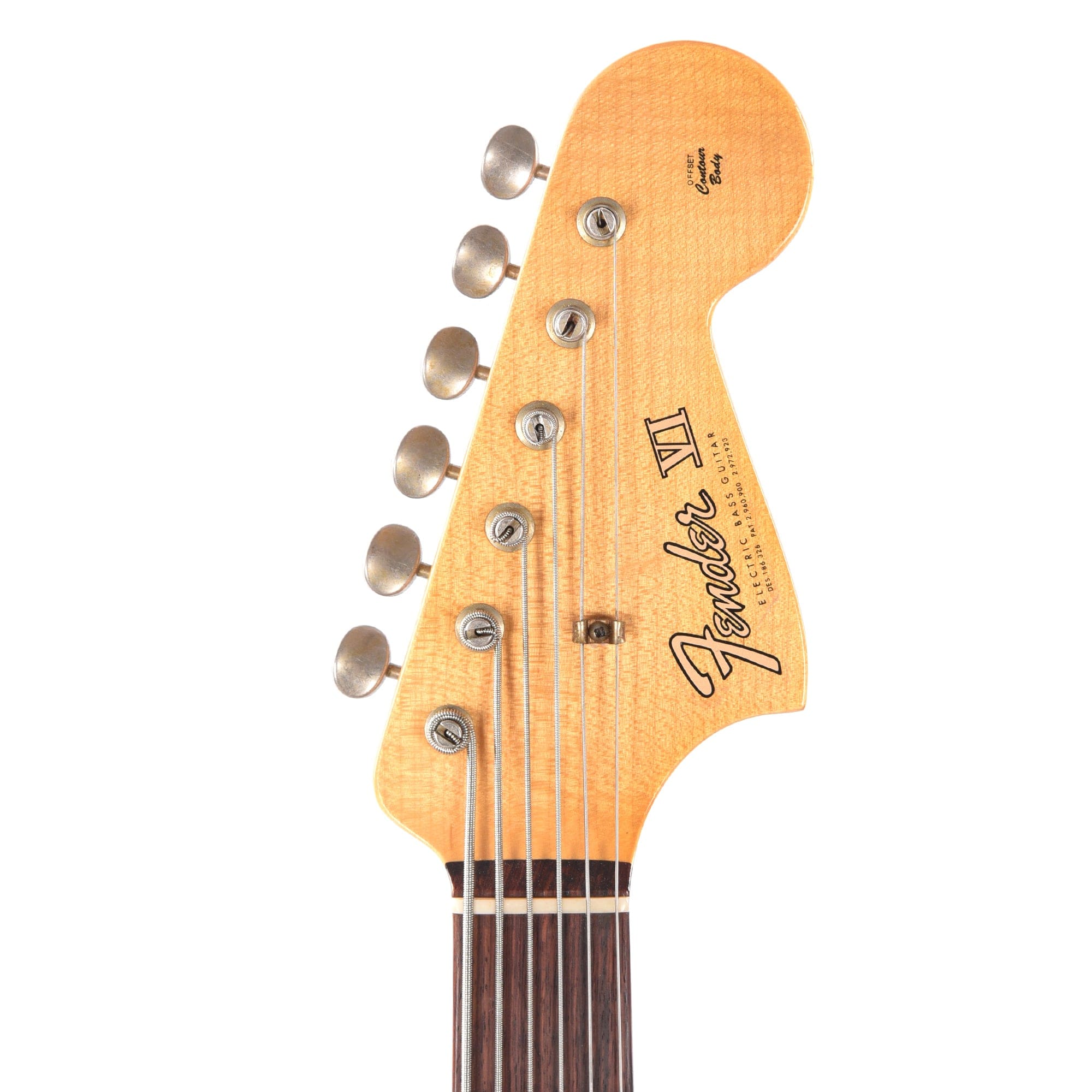 Fender Custom Shop Bass VI Journeyman Relic Aged 3-Color Sunburst Bass Guitars / 5-String or More